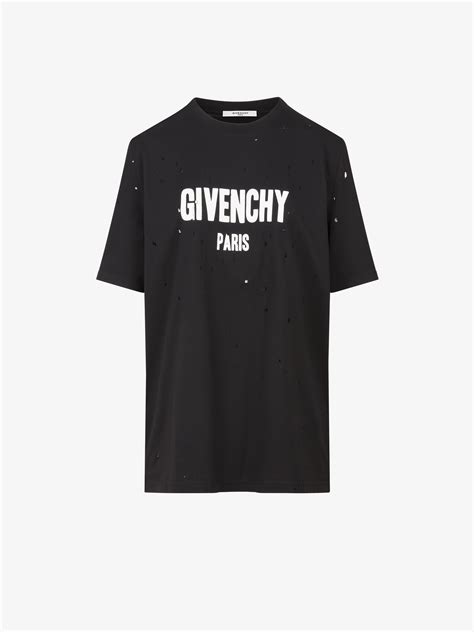 givenchy paris ripped t shirt|givenchy paris t shirt sale.